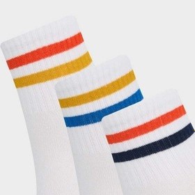 Resim Defacto Kız Çocuk 3lü Pamuklu Soket Çorap F8967a8nswt1 Beyaz 