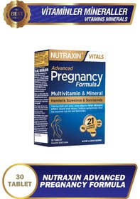 Resim Nutraxin Advanced Pregnancy Formula 30 Tablet 21 Vitamin & Mineral 