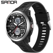 Resim Oldfriend Sanda Erkek Dijital Spor Saati Su Geçirmez Kronometre Takvim Gece Işığı Siyah Simli Diğer 