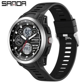 Resim Oldfriend Sanda Erkek Dijital Spor Saati Su Geçirmez Kronometre Takvim Gece Işığı Siyah Simli Diğer 