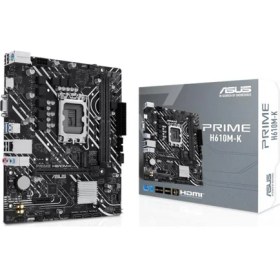 Resim Timion Asus Prıme H610M-K Ddr5 5600MHZ 1xvga 1xhdmı 1xm.2 USB 3.2 Matx 1700P (12. / 13. ve 14. Nesil Işl 