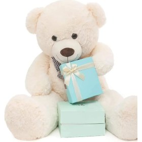 Resim Sole 80 cm Papyonlu Sevimli Peluş Ayıcık - % 100 Yerli Pelüş Ayı... 