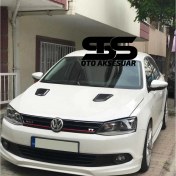 Resim STS Oto Aksesuar Volkswagen Jetta Mk6 Uyumlu Piano Black Kaput Üstü Havalandırma Izgarası 