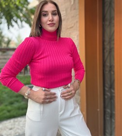 Resim Kalın Fitilli Balıkçı Triko Badi - FUŞYA - STD 
