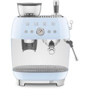 Resim Smeg EGF03PBEU Espresso Makinesi, Tam Otomatik Kahve Makinesi, 50s Style, Pastel Mavi 
