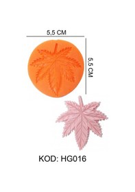 Resim Silikon Kalıp Yaprak Hg-016 Turuncu 