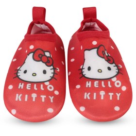 Resim Hello Kitty Baskılı Tabanlı 21-25 Numara Deniz Ayakkabısı - Kırmızı - Kırmızı / 20 Numara 