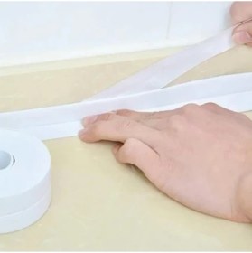 Resim 3.35M Banyo Küvet Mutfak Lavabo Beyaz Su Sızdırmaz Bant Su Geçirmez Kenar Bandı Sızdırmazlık Tamir 