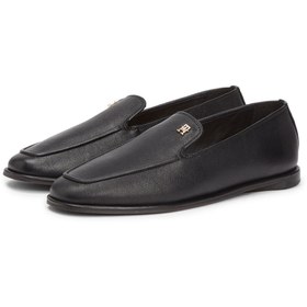 Resim Tommy Hilfiger %100 Kuzu Derisi Siyah Kadın Loafer FW0FW09319BDS 