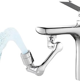 Resim Toprakbanyo 1080 Derece Dönebilen Filtreli Perlatör Musluk Ucu Lavabo Musluk Başı 