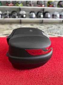 Resim 45 Litre Sırt Pedli Siyah Motosiklet Arka Çanta 