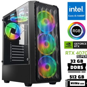 Resim Xaser XSR962 I5 14400F 32GB Ddr5 Ram 512GB M.2 Nvme SSD 12GB RTX4070 Super Masaüstü Oyuncu Bilgisayarı 