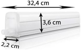 Resim Philips 4w Anahtarlı Linea Led Bant Armatür 6500k Beyaz 32,4 Cm 