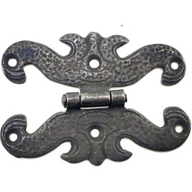 Resim HAYAT STORE Antika Tarz Dekoratif Pirinç Kelebek Menteşe - 63x45 Mm, Oksit ( Lisinya ) 