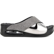 Resim Muya Fly Anatomik Air Max Tabanlı Topuk Dikeni Kadın Terlik Füme 