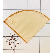 Resim (2 Adet) V-60 ile Uyumlu Yıkanabilir, Kumaş, Organik Kahve Filtresi, AĞARTILMAMIŞ%100 Ham Pamuk - 