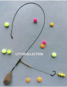 Resim Helikopter Sistem Sazan Rig Takımı Sarı Boncuk Ve Pop Up'lı 