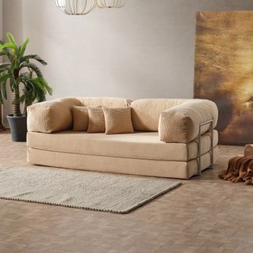 Resim Evdemo Legom Stil Yatak Olabilen Çok Amaçlı Koltuk Bej 