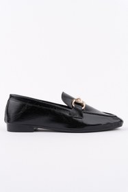 Resim Muggo STRİDE Metal Tokalı Kadın Günlük Loafer Ayakkabı 