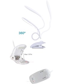 Resim AfterTimes LED Masa Işığı USB Yatak Kitap Okuma Lambası Dokunmatik 3 Mod Gece Lambası 