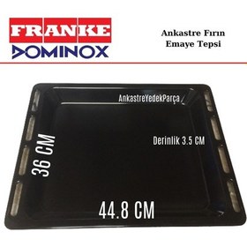 Resim Franke Uyumlu Dominox Ankastre Fırın Emaye Tepsi 44.8 X 36 - 446898296 