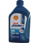 Resim Shell Advance Ax7 4t 10W-40 1 L - 4 Zamanlı Motosiklet Motor Yağ 
