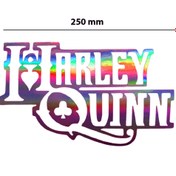 Resim meristeed Harley Quinn Renk Değiştiren Hologram Sticker – Araba, Kask, Cam vb. Yüzeyler İçin 