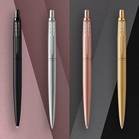 Resim PARKER Jotter XL tükenmez kalem, tek renkli, paslanmaz çelik, orta kalem ucu, mavi mürekkep, hediye kutusu 