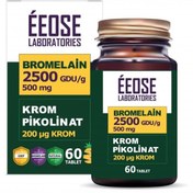 Resim Eeose Bromelain 2500 GDU/g ve Krom Pikolinat 60 Tablet 