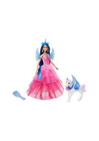Resim Barbie Mavi Saçlı Prenses Bebek 