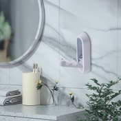 Resim 4 Renk Mevcut Güçlü Alüminyum Alaşımlı Pas Geçirmez Yapışkan saç tokası, Mutfak, Banyo, Yurt, Giriş, Garaj Depolama için Katlanabilir Kaymaz Tasarım 