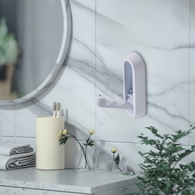 Resim 4 Renk Mevcut Güçlü Alüminyum Alaşımlı Pas Geçirmez Yapışkan saç tokası, Mutfak, Banyo, Yurt, Giriş, Garaj Depolama için Katlanabilir Kaymaz Tasarım 