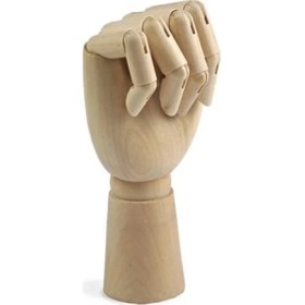 Resim Ahşap Model Mankeni Sol El Bayan 25 Cm. 