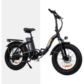 Resim T-Bike Q5 250w Katlanabilir Elektrikli Bisiklet Beyaz-Mavi-Siyah 