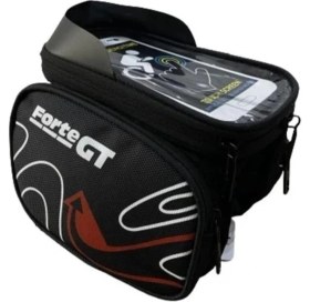 Resim Xbyc 842 Bisiklet Kadro Üstü Çanta Siyah Kırmızı 