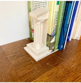 Resim Antik Sütun Kitap Ayracı Kitap Tutucu 