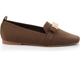 Resim Bambi Kahve Kadın Loafer Ayakkabı K01327020382 Kahve 