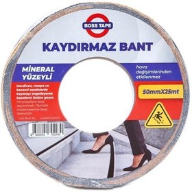 Resim Sarı-Siyah Zemin Kaydırmazlık Bandı 50X25M 