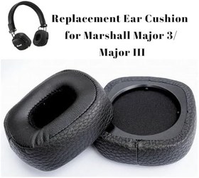 Resim Marshall Major 3/ Major III için Yedek Kulak Yastığı, Hafızalı Köpüklü Marshall Kulaklık Kulak Pedi PU Deri, Kulak Kupaları Kapağı Onarım Parçaları, Kablosuz Bluetooth Kulak Üstü Kulaklık 
