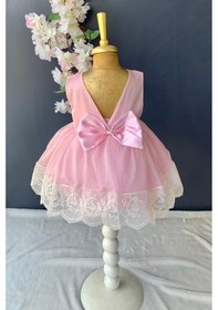 Resim Mnk Baby & Kids Fistolu Tütülü Kız Bebek Elbise PNPN160 