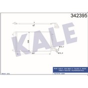 Resim KALE OTO Radyatör 342395 Klima Radyatörü Polo V 6R 09- / A1 10- / Toledo IV 12- Ibiza V 08- / Fabia II 07- Fabia III 14- Roomster 06- Rapid 15- 