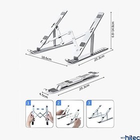 Resim ScHitec 3369 Alüminyum Ayarlı Laptop Macbook Matebook Notebook Yükseltici Stand 