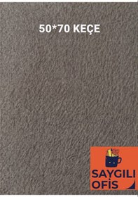 Resim 50x70 Cm Keçe 2.0 Mm 1 Adet Renkli Hobi Keçesi Elişi Keçesi Anasınıfı Kreş Gri 