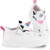 Resim Unicorn Beyaz Kız Sneakers 