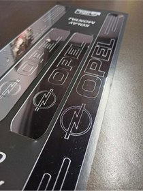 Resim Opel Antara ile Uyumlu Kapı Eşiği ve Kapaklı Numaratör (Park Tel) 