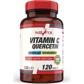 Resim Nevfix Vitamin C Quercetin Bromelian 120 Tablet 