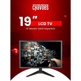 Resim Chavoes 19 inç 49 Ekran Hoparlörlü Hd Monitör Dahili Hoparlörlü 50 Hz Yenileme Hızı 