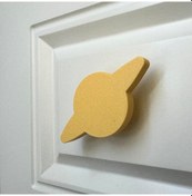 Resim Pomerol Sarı Gezegen Dolap Kulpu - Çocuk Odası, Mutfak Ve Banyo İçin Işıltılı Ve Dayanıklı Mobilya Kulp 