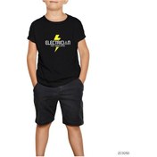 Resim Elektrikçi Siyah Çocuk Tişört Siyah 