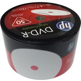 Resim Hp DVD-R 4,7gb-120min 16x 50 li Shrink Printable 